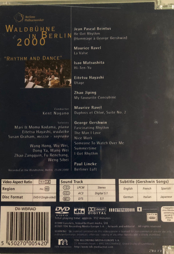 Berliner Philharmoniker, Kent Nagano : Waldbühne In Berlin 2000 (DVD-V, Comp, Ltd)