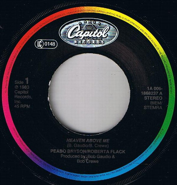 Peabo Bryson / Roberta Flack : Heaven Above Me (7", Single)