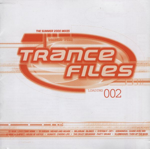 Various : Trance Files 002 (4xCD, Mixed)