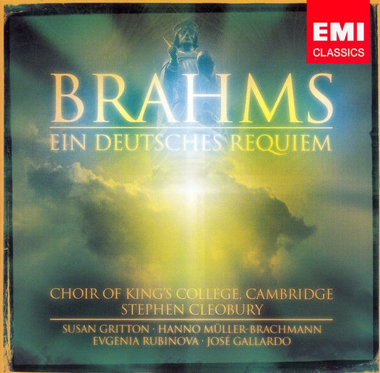 Johannes Brahms, Stephen Cleobury, The King's College Choir Of Cambridge, Susan Gritton, Hanno Müller-Brachmann, Evgenia Rubinova, José Gallardo : Ein Deutsches Requiem Op.45, Orchestral Parts Arranged For Two Pianos By The Composer (CD, Album)