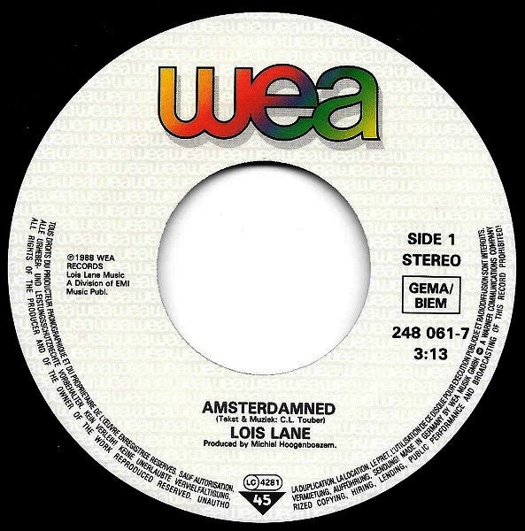 Loïs Lane : Amsterdamned (7", Single)