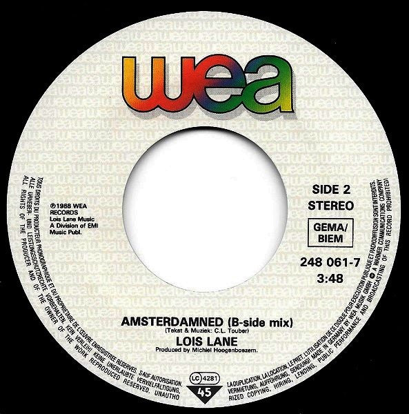 Loïs Lane : Amsterdamned (7", Single)