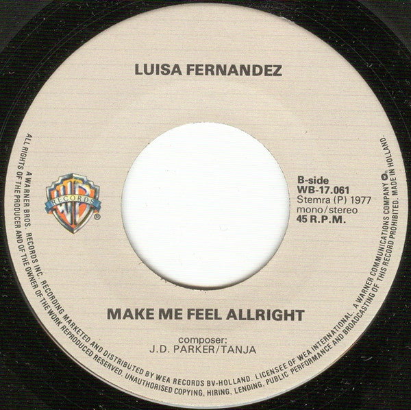 Luisa Fernandez : Lay Love On You (7", Single)