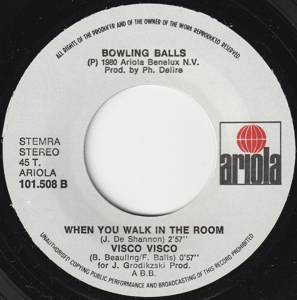 The Bowling Balls : Visco Video (7")