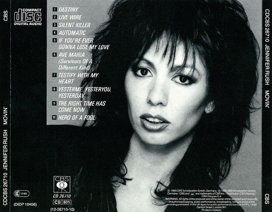 Jennifer Rush : Movin' (CD, Album)