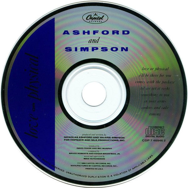 Ashford & Simpson : Love Or Physical (CD, Album)
