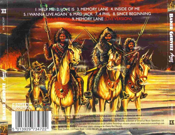 Baker Gurvitz Army : The Baker Gurvitz Army (CD, Album, RE, RM)