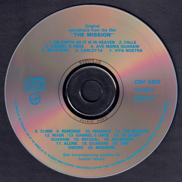Ennio Morricone : The Mission (Original Soundtrack From The Film) (CD, Album)