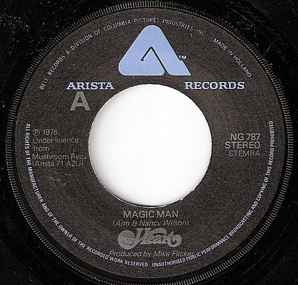 Heart : Magic Man (7", Single)