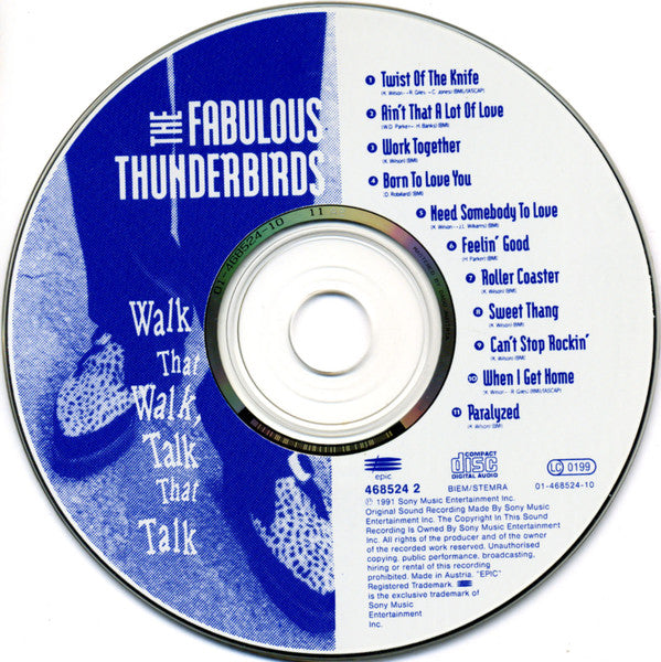 The Fabulous Thunderbirds : Walk That Walk, Talk That Talk (CD, Album)