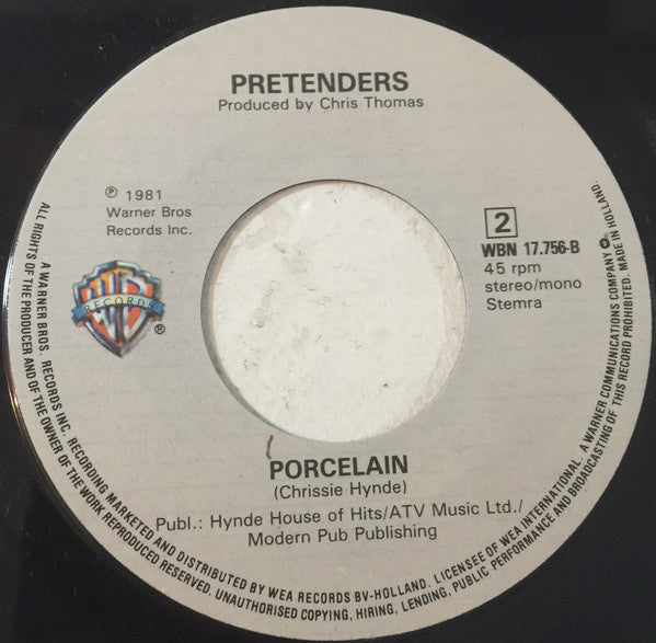 The Pretenders : Message Of Love (7", Single)