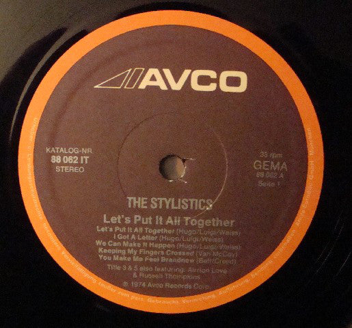 The Stylistics : Let's Put It All Together (LP, Album)
