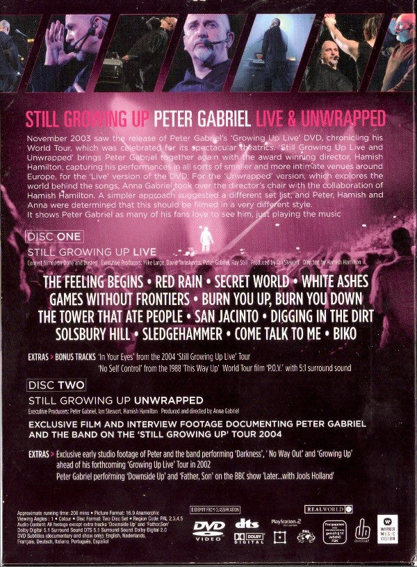 Peter Gabriel : Still Growing Up Live & Unwrapped (2xDVD-V, Comp, PAL)