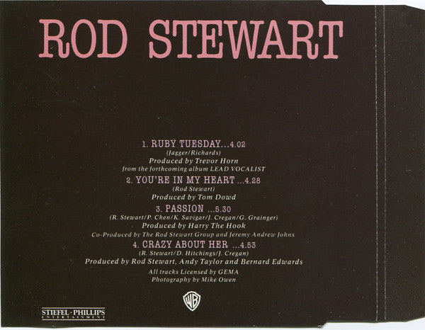Rod Stewart : Ruby Tuesday (CD, Maxi, WMM)
