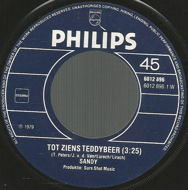 Sandy (8) : Tot Ziens Teddybeer (7")