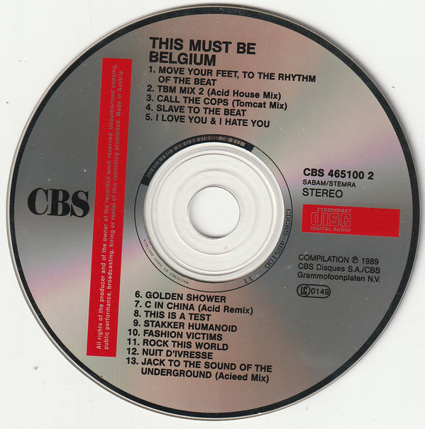Various : This Must Be Belgium (CD, Comp)