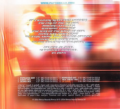 Paps N Skar : Mirage / La Luna (CD, Maxi)