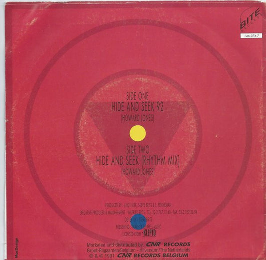 D-Mode Featuring Andy Kirk (4) : Hide And Seek 92 (7", Single)