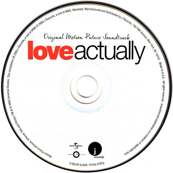 Various : Love Actually (Original Motion Picture Soundtrack) (CD, Comp, RP)