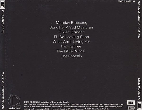 Mark-Almond : Rising (CD, Album, RE)