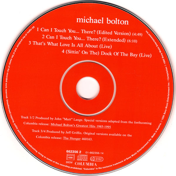 Michael Bolton : Can I Touch You... There? (CD, Maxi)