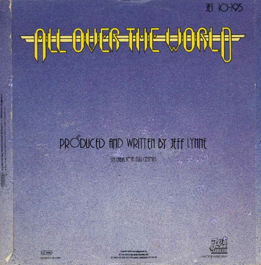 Electric Light Orchestra : All Over The World (10", Single, Blu)