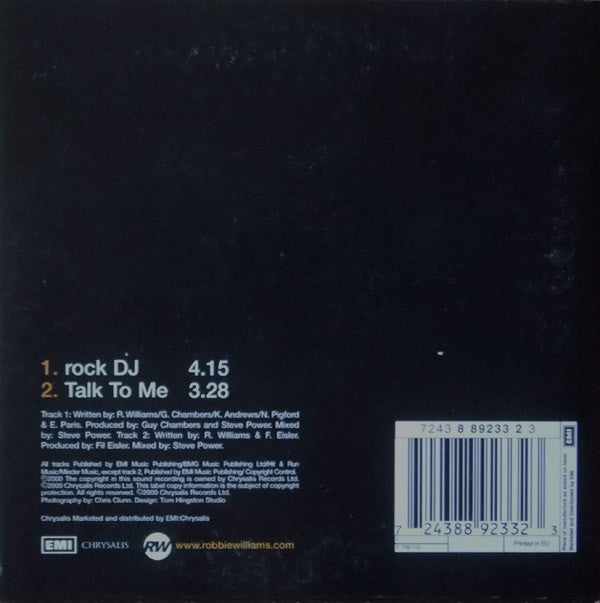 Robbie Williams : Rock DJ (CD, Single, Car)