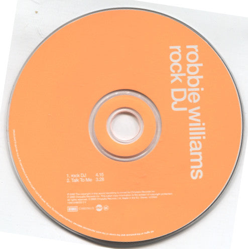 Robbie Williams : Rock DJ (CD, Single, Car)