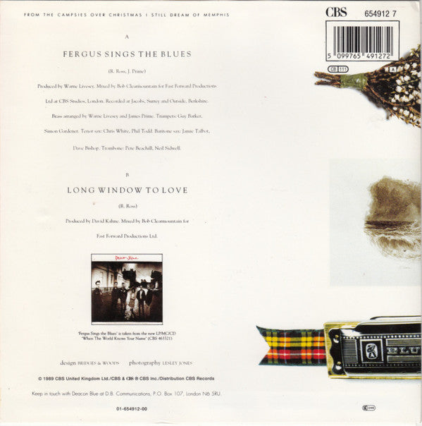 Deacon Blue : Fergus Sings The Blues (7", Single)