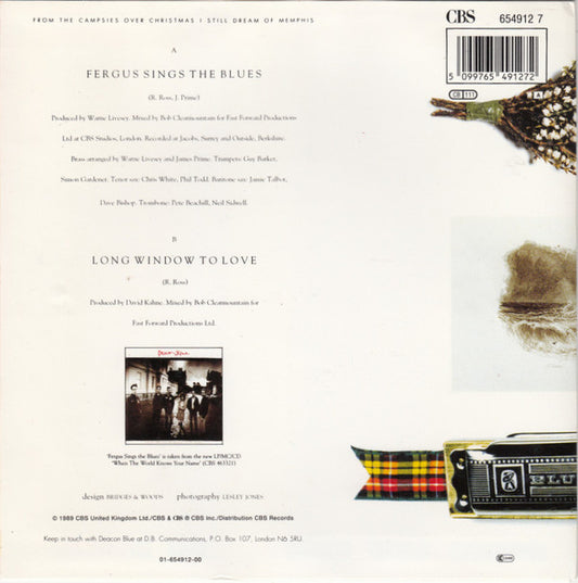 Deacon Blue : Fergus Sings The Blues (7", Single)