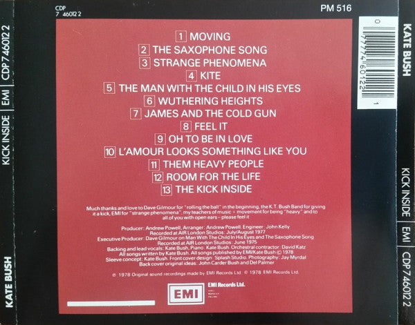 Kate Bush : The Kick Inside (CD, Album, RE)