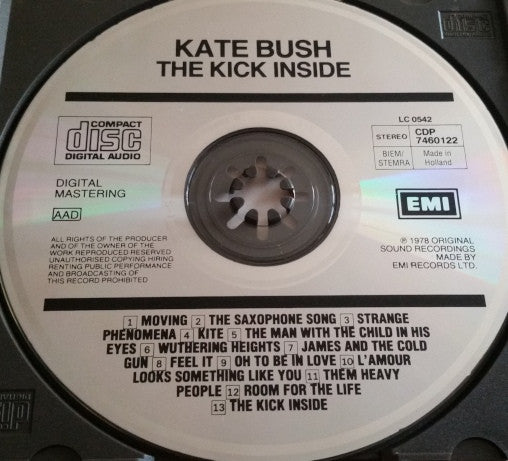 Kate Bush : The Kick Inside (CD, Album, RE)