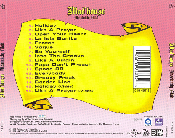 Mad'house : Absolutely Mad (CD, Album, Enh)