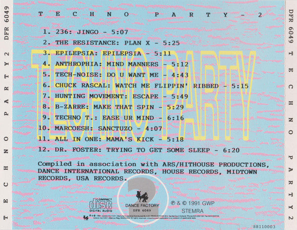 Various : Techno Party 2 (CD, Comp)