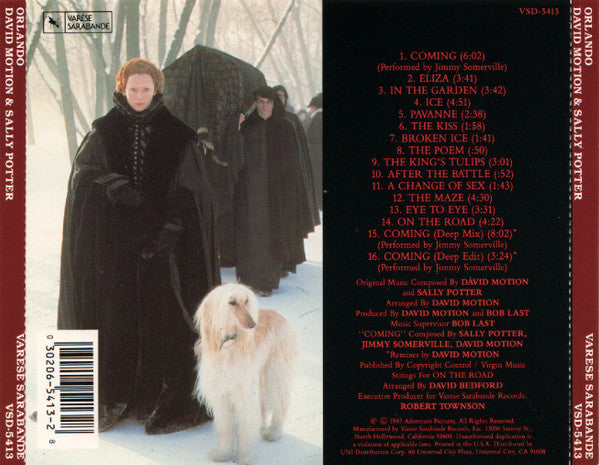 David Motion & Sally Potter : Orlando (Original Motion Picture Soundtrack) (CD, Album)