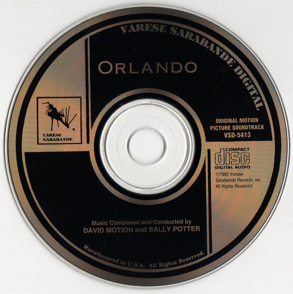 David Motion & Sally Potter : Orlando (Original Motion Picture Soundtrack) (CD, Album)