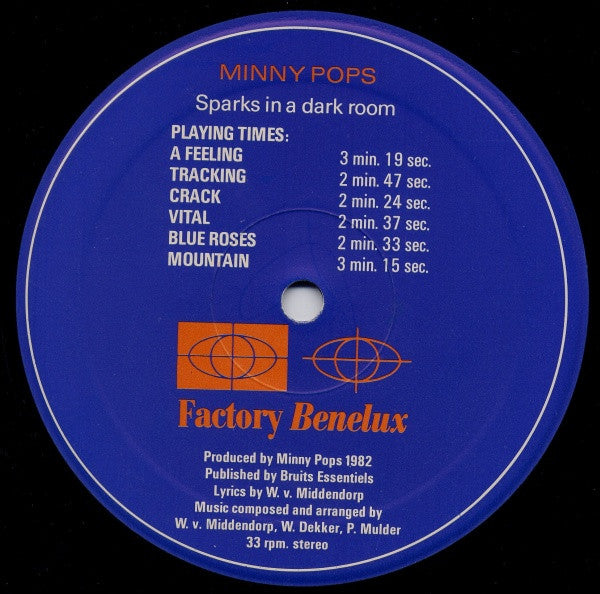 Minny Pops : Sparks In A Dark Room (LP, Album)