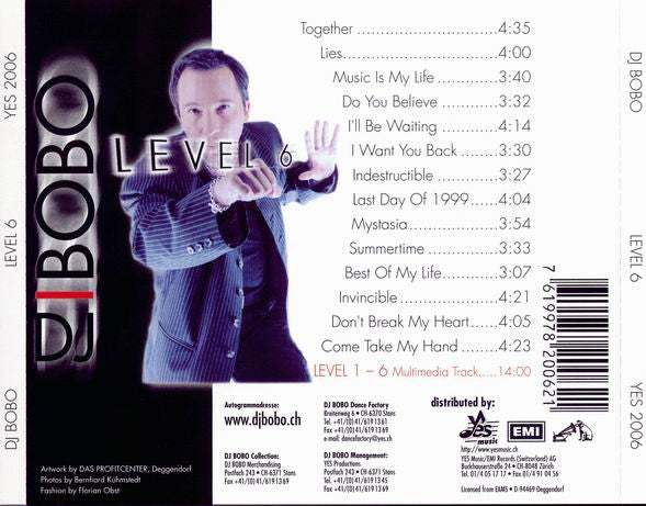 DJ BoBo : Level 6 (CD, Album, Enh)