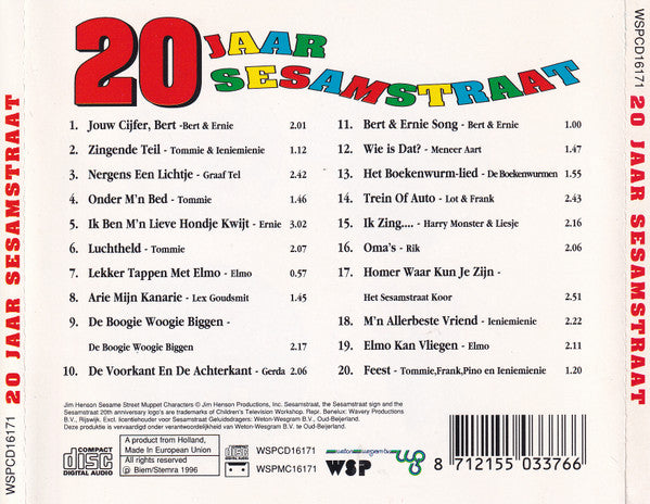 Sesamstraat : 20 Jaar Sesamstraat (CD, Album, Comp)