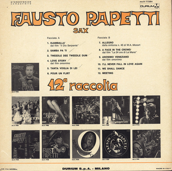 Fausto Papetti : 12a Raccolta (LP, Album)