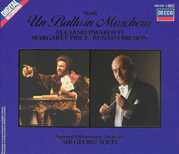 Giuseppe Verdi - Luciano Pavarotti · Margaret Price · Renato Bruson · National Philharmonic Orchestra · Georg Solti : Un Ballo In Maschera (2xCD, Album + Box, Sli)