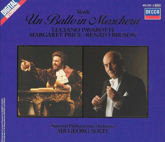 Giuseppe Verdi - Luciano Pavarotti · Margaret Price · Renato Bruson · National Philharmonic Orchestra · Georg Solti : Un Ballo In Maschera (2xCD, Album + Box, Sli)