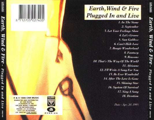 Earth, Wind & Fire : Plugged In And Live (CD, Album)