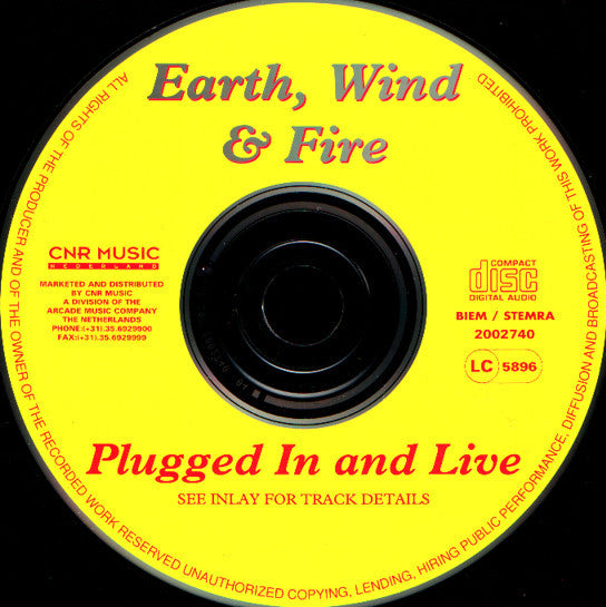 Earth, Wind & Fire : Plugged In And Live (CD, Album)