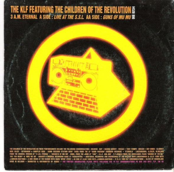 The KLF : 3 A.M. Eternal (Live At The S.S.L.) (7")