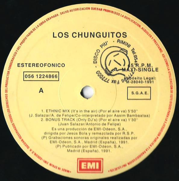 Los Chunguitos + Afrika Bambaataa : Ethnic (12", Maxi)