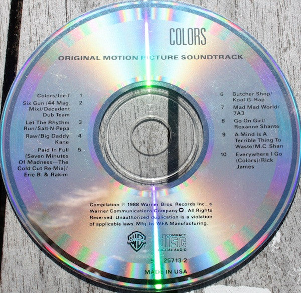 Various : Colors (Original Motion Picture Soundtrack) (CD, Album, Comp)