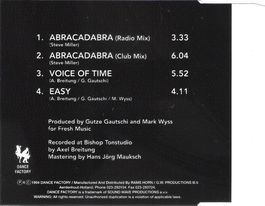 Feel Real : Abracadabra (Dance Version) (CD, Maxi)