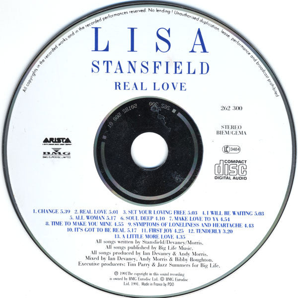 Lisa Stansfield : Real Love (CD, Album)