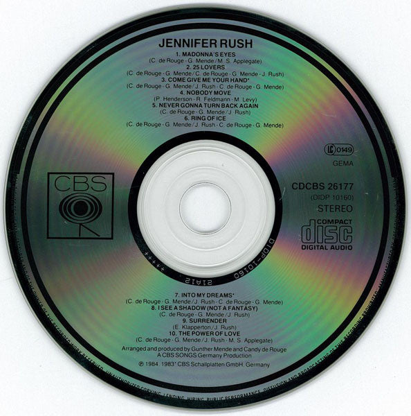 Jennifer Rush : Jennifer Rush (CD, Album, RP)